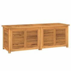 Vidaxl Záhradný úložný box s vreckom 150x50x53 cm masívny teak