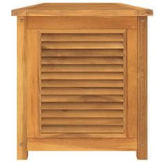 Vidaxl Záhradný úložný box s vreckom 150x50x53 cm masívny teak