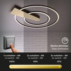 BRILONER BRILONER LED stropné svietidlo, 55 cm, 25 W, 3000 lm, zlatá-hnedá BRI 3543-017