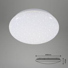 BRILONER BRILONER LED stropné svietidlo hviezdne nebo, priemer. 39 cm, 18 W, biele BRILO 3380-116