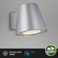 BRILONER BRILONER LED vonkajšie svietidlo, strieborná, GU10/4,9W IP44 BRILO 3645-014