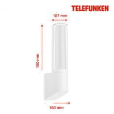 BRILONER BRILONER TELEFUNKEN LED vonkajšie svietidlo 33,2 cm 8W 850lm biele TF 311306TF