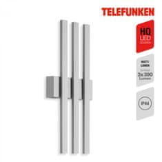 BRILONER BRILONER TELEFUNKEN LED vonkajšie svietidlo 37 cm 3x12W 1170lm strieborná TF 313304TF