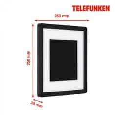 BRILONER BRILONER TELEFUNKEN LED vonkajšie svietidlo 25 cm 15W 2000lm čierna TF 315905TF