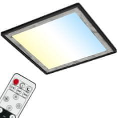 BRILONER BRILONER Ultraploché CCT-svietidlo LED panel s priamym a nepriamym osvetlením, 48 cm, LED, 22 W, 3000 lm, čierna-strieborná BRILO 7459-414