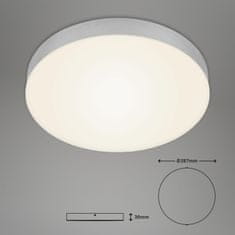 BRILONER BRILONER LED stropné svietidlo, priemer. 27,8 cm, 21 W, strieborná BRI 7066-014