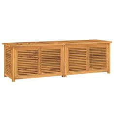 Vidaxl Záhradný úložný box s vreckom 175x50x53 cm masívny teak