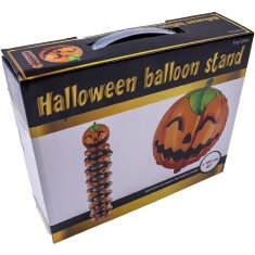 Stojan s 16 fóliovými balónikmi Halloween tekvica