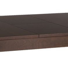 Autronic Jedálenský stôl rozkladací 120+30x80x74 cm, doska MDF, dyha, nohy masív, orech