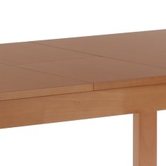 Autronic Jedálenský stôl rozkladací 120+30x80x74 cm, doska MDF, dyha, nohy masív, tmavý buk