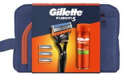 Gillette Darčeková Sada: Fusion Holiaci Strojček + Fusion gél 200 ml