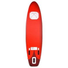 Vidaxl Nafukovací Stand up paddleboard, červený 300x76x10 cm