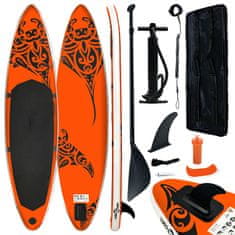 Vidaxl Nafukovací Stand Up Paddleboard 305x76x15 cm oranžový