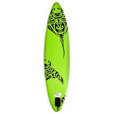 Vidaxl Nafukovací Stand Up Paddleboard 320x76x15 cm zelený