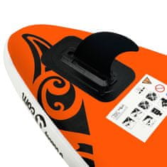 Vidaxl Nafukovací Stand Up Paddleboard 305x76x15 cm oranžový