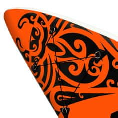 Vidaxl Nafukovací Stand Up Paddleboard 366x76x15 cm oranžový