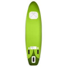 Vidaxl Nafukovací Stand up paddleboard zelený 330x76x10 cm