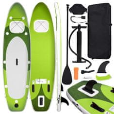 Vidaxl Nafukovací Stand up paddleboard zelený 360x81x10 cm