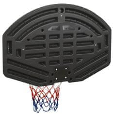 Vidaxl Basketbalová doska čierna 90x60x2 cm polyetén