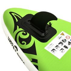 Vidaxl Nafukovací Stand Up Paddleboard 305x76x15 cm zelený