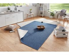 NORTHRUGS Kusový koberec Twin-Wendeteppiche 103100 blue cream – na von aj na doma 80x150