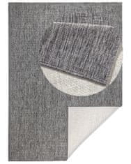 NORTHRUGS Kusový koberec Twin-Wendeteppiche 103097 grey cream – na von aj na doma 80x150