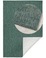 NORTHRUGS Kusový koberec Twin-Wendeteppiche 103095 green cream – na von aj na doma 80x150