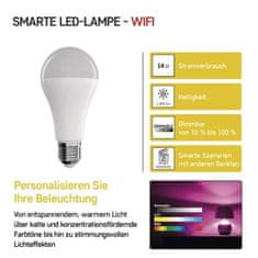 EMOS LED žiarovka GoSmart A65 / E27 / 14 W (94 W) / 1 400 lm / RGB / stmievateľná / WiFi