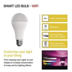 EMOS LED žiarovka GoSmart A65 / E27 / 14 W (94 W) / 1 400 lm / RGB / stmievateľná / WiFi