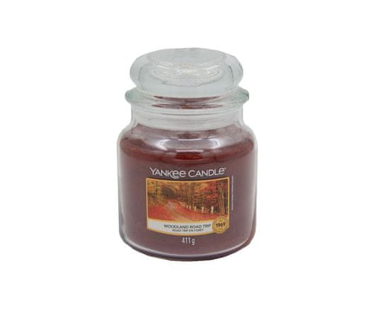 Yankee Candle Sviečka vonná sklo WOODLAND ROAD 411g (horí 70hod)