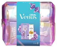 Gillette Venus darčeková sada: Holiaci strojček Comfortglide + 2 hlavice a šampón Pantene Repair and Protect 250ml