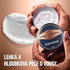 Gillette King C. Pánska darčeková taška Perfect Beard Regimen, s cestovnou taškou + 3v1 umývací prostriedok na fúzy, tvár a vlasy 350 ml + zmäkčovač fúzov 100 ml