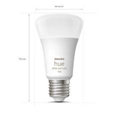 Philips Hue Bluetooth LED White and Color Ambiance set 3ks žiaroviek Philips plus Hue Bridge mostík plus Hue Switch 8719514291355 E27 A60 9W 1100lm 2000-6500K RGB stmievateľné