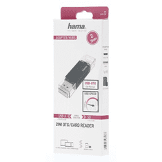 HAMA USB čítačka kariet OTG, USB-A/micro USB 2.0