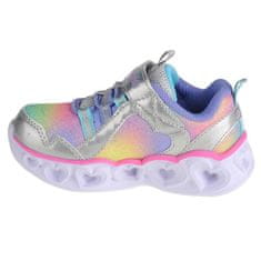 Skechers Obuv strieborná 21 EU Heart Lightsrainbow Lux