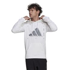 Adidas Mikina biela 182 - 187 cm/XL 3 Stripes