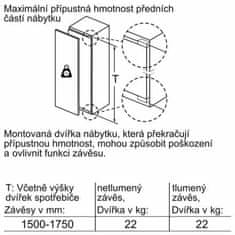 Bosch Vestavná monoklimatická chladnička KIF81PFE0