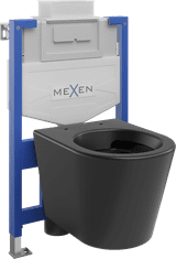 Mexen Fenix XS-U, podomietkový modul a závesné WC Rico, čierna matná, 6853372XX85