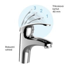 Mereo Mereo, Vaňová nástenná batéria, Sonáta, bez príslušenstva, chróm, MER-CB90103N