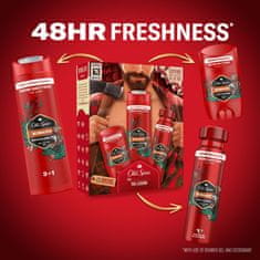 Old Spice Bearglove Lumberjack Sada s dezodorantom v spreji 150 ml, tuhým dezodorantom 50 ml a sprchovým gélom 250 ml