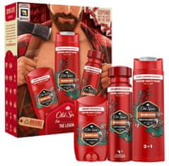 Old Spice Bearglove Lumberjack Sada s dezodorantom v spreji 150 ml, tuhým dezodorantom 50 ml a sprchovým gélom 250 ml