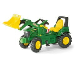 shumee Rolly Toys 710126 Rolly Farmtrac traktor John Deere s lyžicou a nafukovacími kolesami