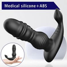 You2toys Erospace Mens Play B4 Thrusting Prostate (Black), vibračný análny kolík