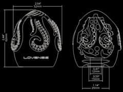 Lovense Lovense Kraken (White), elastické masurbačné vajíčko