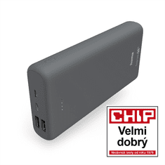 HAMA Supreme 24HD, powerbanka, 24000 mAh, 3 A, 3 výstupy: 1x USB-C, 2x USB-A