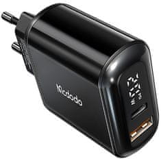 Mcdodo MCDODO RÝCHLA NABÍJAČKA TELEFÓNOV 2X USB USB-C PD 20W METER