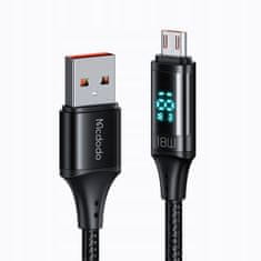 Mcdodo MCDODO KÁBEL DISPLEJA MICRO USB RÝCHLE NABÍJANIE PRE SAMSUNG 18W 1M