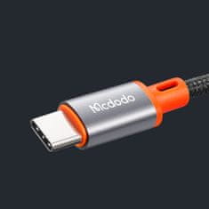 Mcdodo MCDODO KÁBEL USB C AUX ADAPTÉR MINI JACK 3,5 NA SAMSUNG DAC ŠPIRÁLOVÁ PRUŽINA 2M