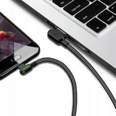 Mcdodo MCDODO 90° UHLOVÝ KÁBEL USB-C RÝCHLE NABÍJANIE OBOJSTRANNÉ USB TYPU C LED 0,5 M