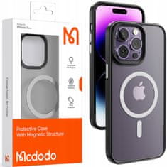 Mcdodo MCDODO MAGNETICKÉ PUZDRO ČÍRE PUZDRO VYSTUŽENÉ PRE MAGSAFE IPHONE 14 PRO MAX